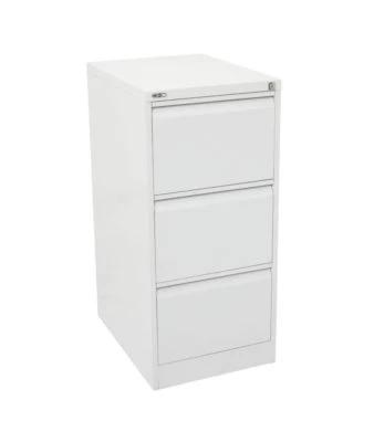 3 Drawer Vertical Storage Steel Filing Office Lockable Cabinet GO - Heavy Duty  - image 1 of 4