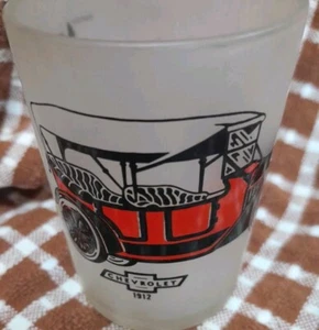 Chevrolet Shot Glass 4 Oz Frosted Atlas Good Preowned Condition  - Picture 1 of 4