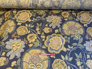 Smithson Atlantis floral print Cotton linen duck fabric buy by the yard - Picture 1 of 2