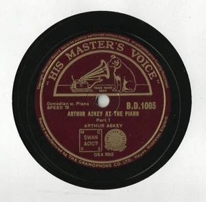 ARTHUR ASKEY 78 - ARTHUR ASKEY AT THE PIANO PART ONE AND TWO - EX+ CONDITION - Imagen 1 de 3