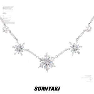 Love and Deepspace Zayne Anime Snowflake Necklace Pendant Ornament Cospaly Gift - Picture 1 of 7