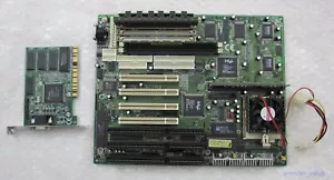Socket 7 Motherboard IBM 6x86 PR150+ CPU 48MB RAM Trident TGUI9680-1 Video Card - Picture 1 of 17