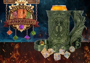 Torre y bóveda de dados de jarra DRUID _ Lata de cerveza pop Stein Flagon taza inserto TTRPG - Imagen 1 de 36
