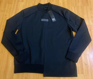 Mania Jeans Mens Crewneck Shirt Size L Basic Long Sleeves Black - Picture 1 of 7