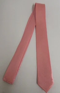 Men's Slim/Skinny Solid Colour Wedding Party Neck Tie - Picture 1 of 2