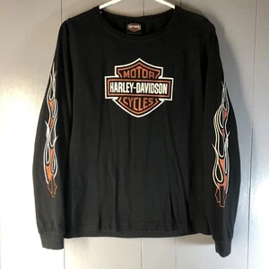 Harley Davidson Womens Large? 2005 Florida Flames Glittered Daytona Beach *READ - Picture 1 of 10