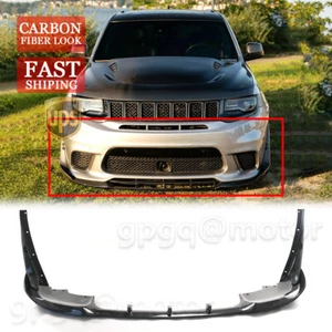 GI I Carbon Front Lip V4 Style For Grand Cherokee SRT Trackhawk 2017-2021 Bumper - Picture 1 of 12