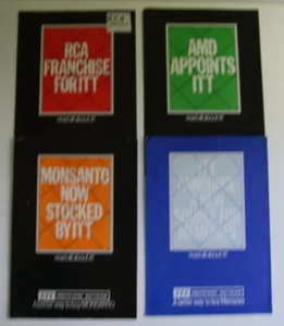 x4 ITT Electoral Services Booklet Lot 1970's Vintage Memory Computing Vintage - Afbeelding 1 van 3