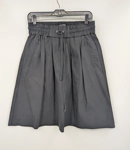 Gonna donna Rag & Bone cotone coulisse vita linea A nera piccola USA - Foto 1 di 10