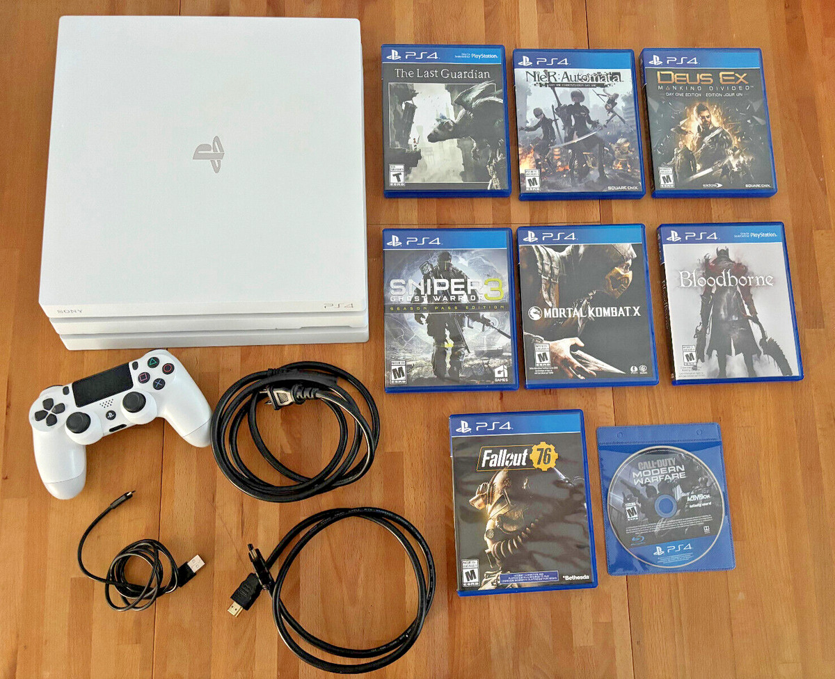 Sony PlayStation 4 Pro White Video Game Consoles for sale - eBay Sony PlayStation 4 Pro White Video Game Consoles for sale - eBay