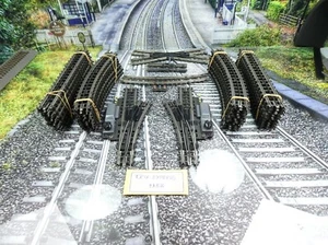 Trix Express - H0 - 45tlg. Pappschwellen-Schienen-Konvolut - #A8120 - Bild 1 von 10