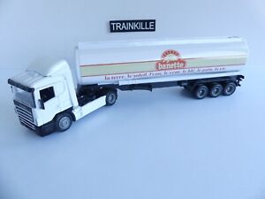 NEW RAY 1:50 / CAMION TRACTEUR ROUTIER SCANIA + REMORQUE BANETTE
