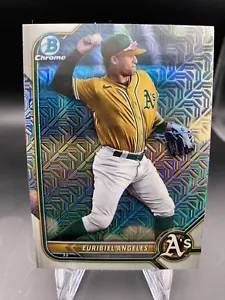 *LOTE DE 2* Euribiel Angeles - Mojo Refractor - 2022 Bowman Chrome - OAKLAND A'S - Imagen 1 de 2