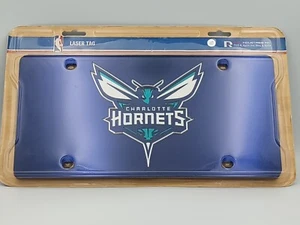 Charlotte Hornets Premium Laser Cut Tag License Plate, Mirrored Acrylic... - Picture 1 of 2