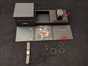 Oris TT1 Titanium Chrono 47mm 7599  Strap and Bracelet inc. Last Serviced 8/2024 - Picture 1 of 18