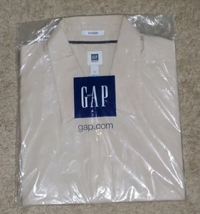 NIP Gap Select Classic Fit Men's L/S Button Down Shirt - Beige - XL - Picture 1 of 5