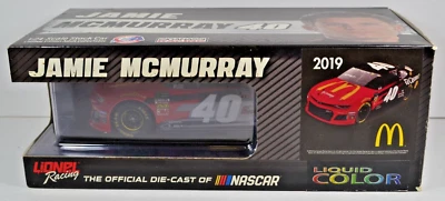 Camaro #40 McDonald's 2019 firmado por Jamie McMurray 1/24 coche fundido a presión certificado de autenticidad 100224MGL2 Foto 1 de 4