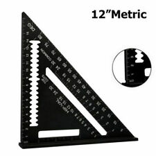 Metric Aluminum Alloy Speed Square Triangle Angle Protractor Layout Guide Ruler