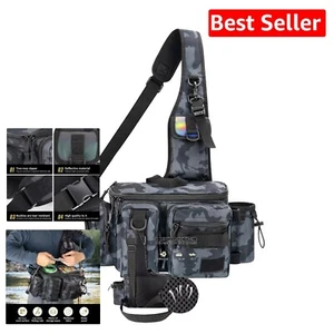 Tragbare Angel Bauchtasche - Organisierte Sling Bag mit atmungsaktivem Netz Komfort - Bild 1 von 10