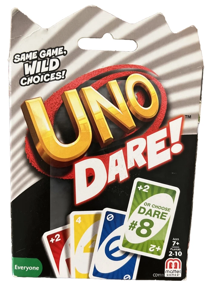 Mattel UNO DARE Card Game ~ 2-10 Players ~ 7+ ~ #CDY11 ~ Excellent Condition - Image 1 of 4