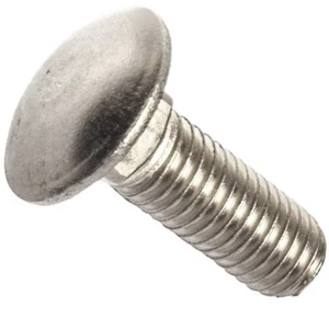 Pernos de carro de 3/8-16 x 2" de acero inoxidable 18-8 cabeza redonda cantidad 10 - Imagen 1 de 7