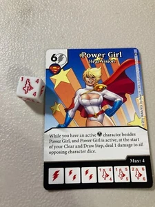 Dice Masters DC Worlds Finest Card & Die #62 Power Girl Heat Vision - Picture 1 of 1