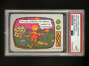 1990 Topps Simpsons #3 - I'm Lisa Simpson-I'm Above Domestic... - PSA 9