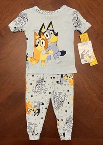 Bluey Toddler 2PC Sleepwear Pajama Set Short Sleeve Snug Fit Size 18M - Picture 1 of 3