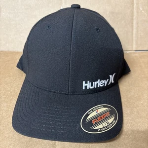 Hurley CORP TEXTURES Herren SCHWARZ Stretch Fit Hut Größe L/XL KOSTENLOSER VERSAND!!! - Bild 1 von 3