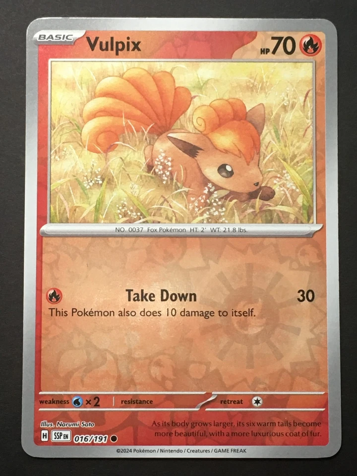 Vulpix Common SV08: Surging Sparks 016/191 NM - Image 1 of 1