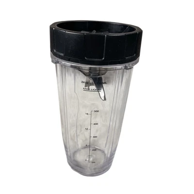 Nutra Ninja 24 盎司透明混合杯二手从未使用过 — 第 1/4 张图片