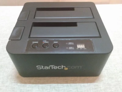 StarTech USB 3.1 Gen2 HDD 2-Disk Duplicator Dock SDOCK2U313R Unit Only No Cables - Image 1 of 4