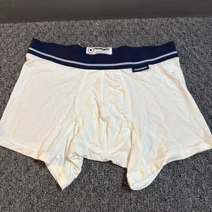 Mosmann Australia Men's Boxer Brie Medium M Beige/ Off White Micromodal Nice! - Picture 1 of 6