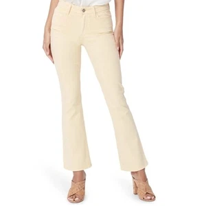 Jeans denim svasato alla caviglia Claudine giallo burro Paige taglia 30 - Foto 1 di 12