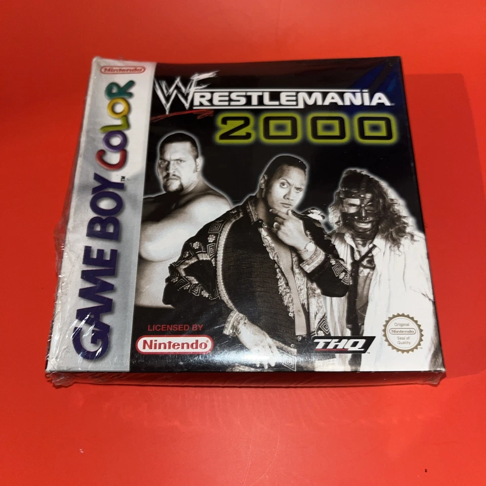 WWF Wrestlemania 2000 Nintendo Gameboy Color new split seal mint CIB 1999  - Image 1 of 4
