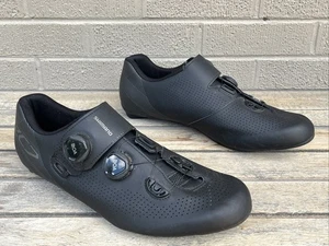 Shimano RC7 SH-RC701 Road Bike Shoes Black 47/US 11.8/CM 29.8 - Picture 1 of 14