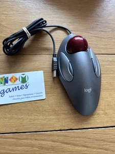 Logitech T-BC21 Filaire USB Ergonomic Marble Track Ball Souris Trackball Wired - Photo 1/7