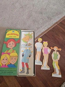 Vintage 1976 Whitman Pippi Longstocking Paper Dolls in Box - Picture 1 of 1