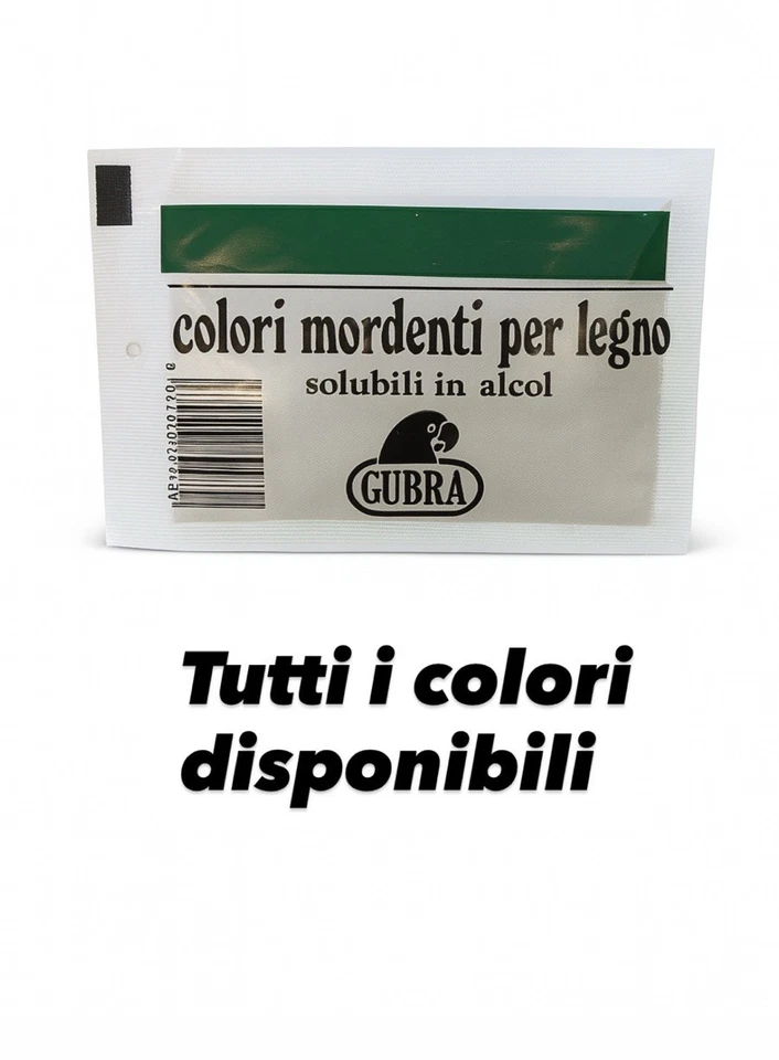 COLORANTE In Polvere ALCOOL BUSTINE ANILINA ANELLINA ANELINA MORDENTE PER LEGNO - Immagine 1 di 3
