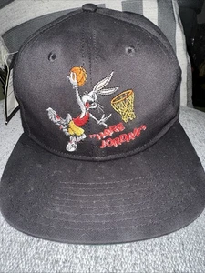 VINTAGE NIKE HARE JORDAN Bugs Bunny Looney Tunes Hat Snapback 1993 Rare With Tag - Picture 1 of 8