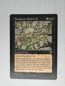 Magic Mtg Mirage Grabstein Treppenhaus Enchant World Rare 1996 Trading Card NM - Bild 1 von 2