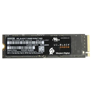 500GB WD BLACK SN850 NVMe SSD WDS500G1X0E  interne SSD PCIe Gen4 bis 7.000 MB/s - Bild 1 von 3