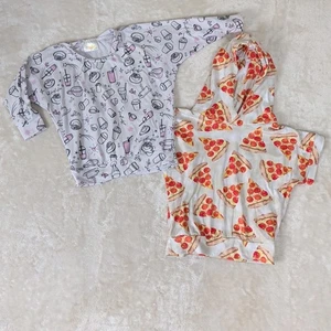 Macy Kate 2T Menge 2 Oberteile Neuheit Pizza und Kaffee - Bild 1 von 20