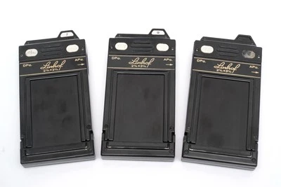3x Linhof 2¼ x 3¼ (6x9) Double Cut Film Holders for Technika 6x9 Cameras - Image 1 of 4