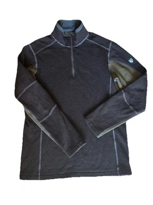 Kuhl Revel 1/4 Zip Pullover Fleece Men Size Small Brown Style 3007 Mock Neck - Image 1 of 4