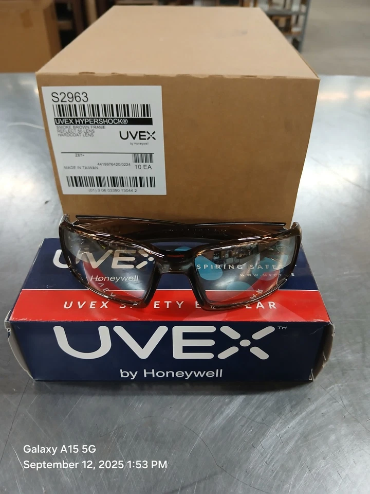 Cantidad 10**UVEX S2963 Hypershock Humo/Marrón Gafas SCT Reflect 50 Lentes Foto 1 de 1