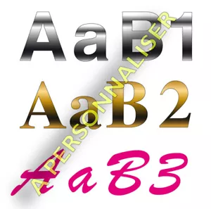 Chiffres lettres adhésifs LETTRAGE découpe personnalisée adhésive vinyle 5 cm - Bild 1 von 1