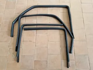 VW GOLF JETTA MK2 4 DOOR RIGHT & LEFT WINDOW GLASS RUBBER SEAL KIT late version - Picture 1 of 11