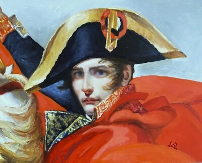 Original oil painting Napoleon Study after David Portrait. Framed ready to hang. - Image 1 of 4