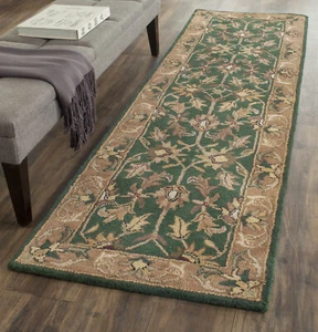 Safavieh Heritage DARK GREEN / GOLD 2'-3" X 10' Runner - HG628A-210 - Picture 1 of 3